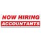Signmission Now Hiring Accountants Banner Apply Inside Accepting Application Single Sided B-72-30192 - alternate 1